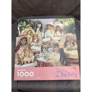 Springbok Vintage The Dolls' Tea Party Authentic 1000 pcs. Jigsaw Puzzle